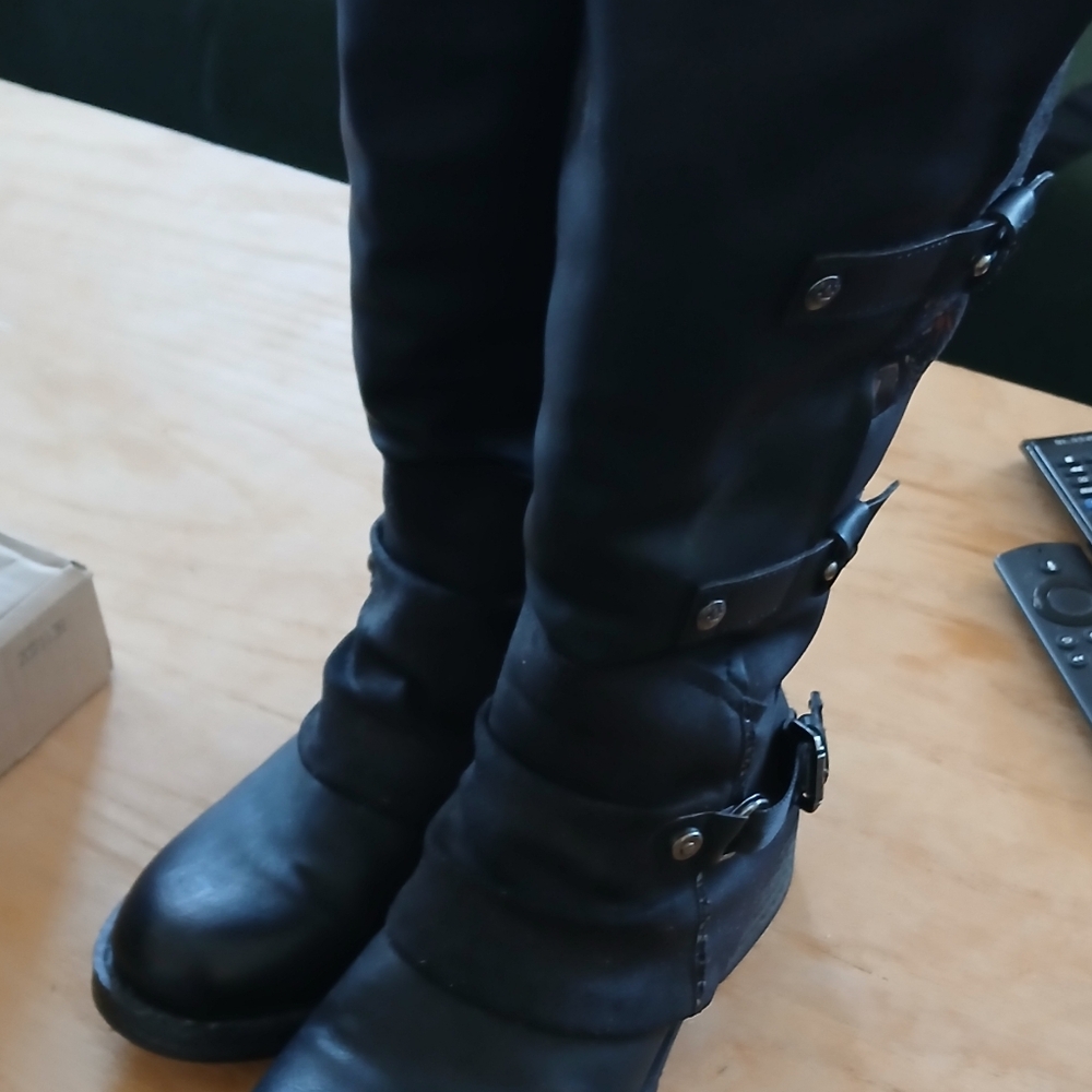 Rieker Black High Boots